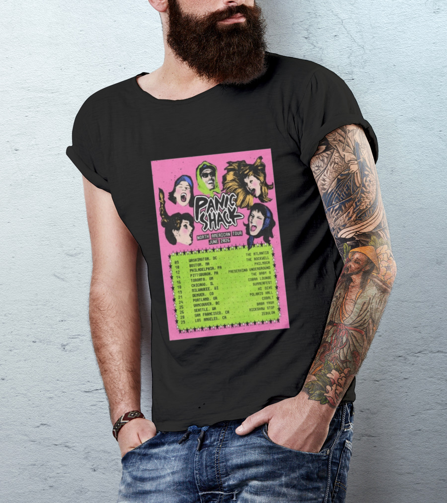 Panic Shack Na June 2026 Tour T-Shirt