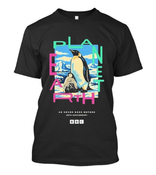 Bbc Earth Planet Earth Penguin As Never Seen Before 50th Anniversary T-Shirt