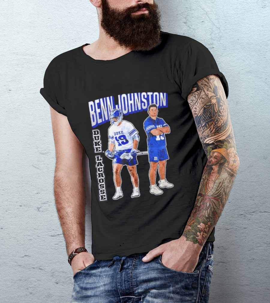 Benn Johnston Duke Lacrosse Player 19 Blue Devils T-Shirt