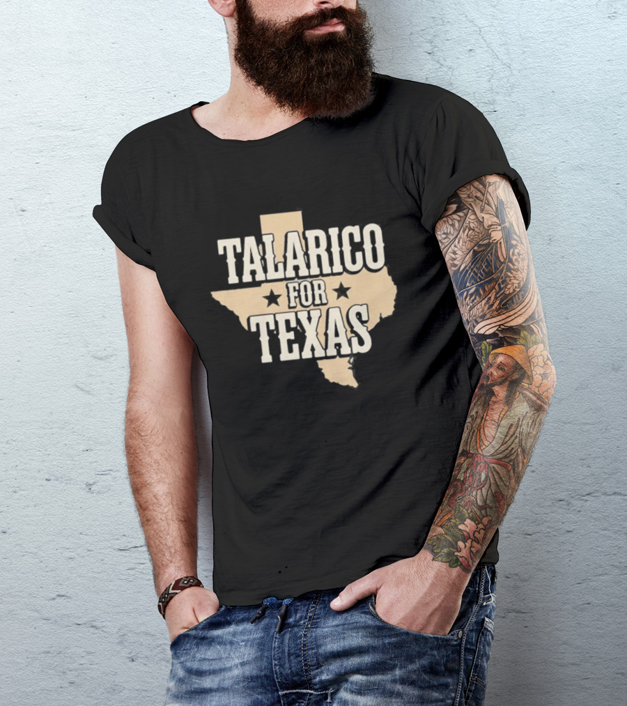 Talarico For Texas Campaign State Map T-Shirt