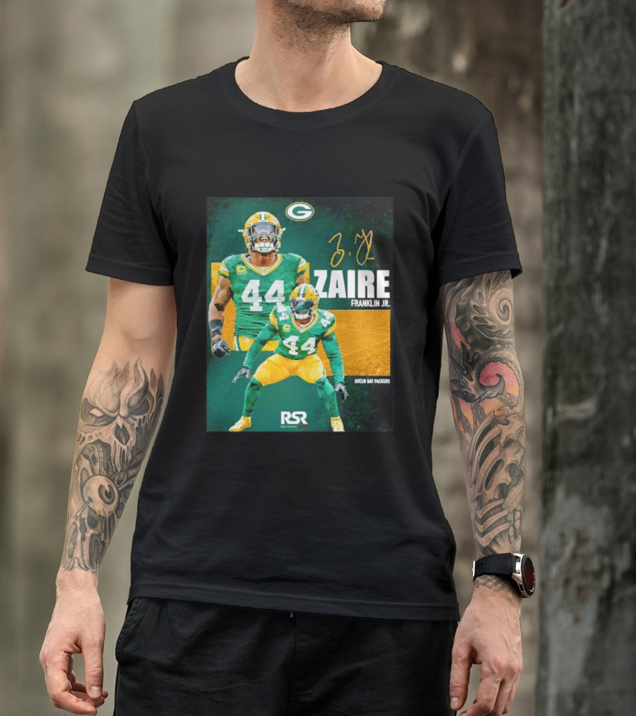 Zaire Franklin Jr Green Bay Packers 44 Signature Edition T-Shirt