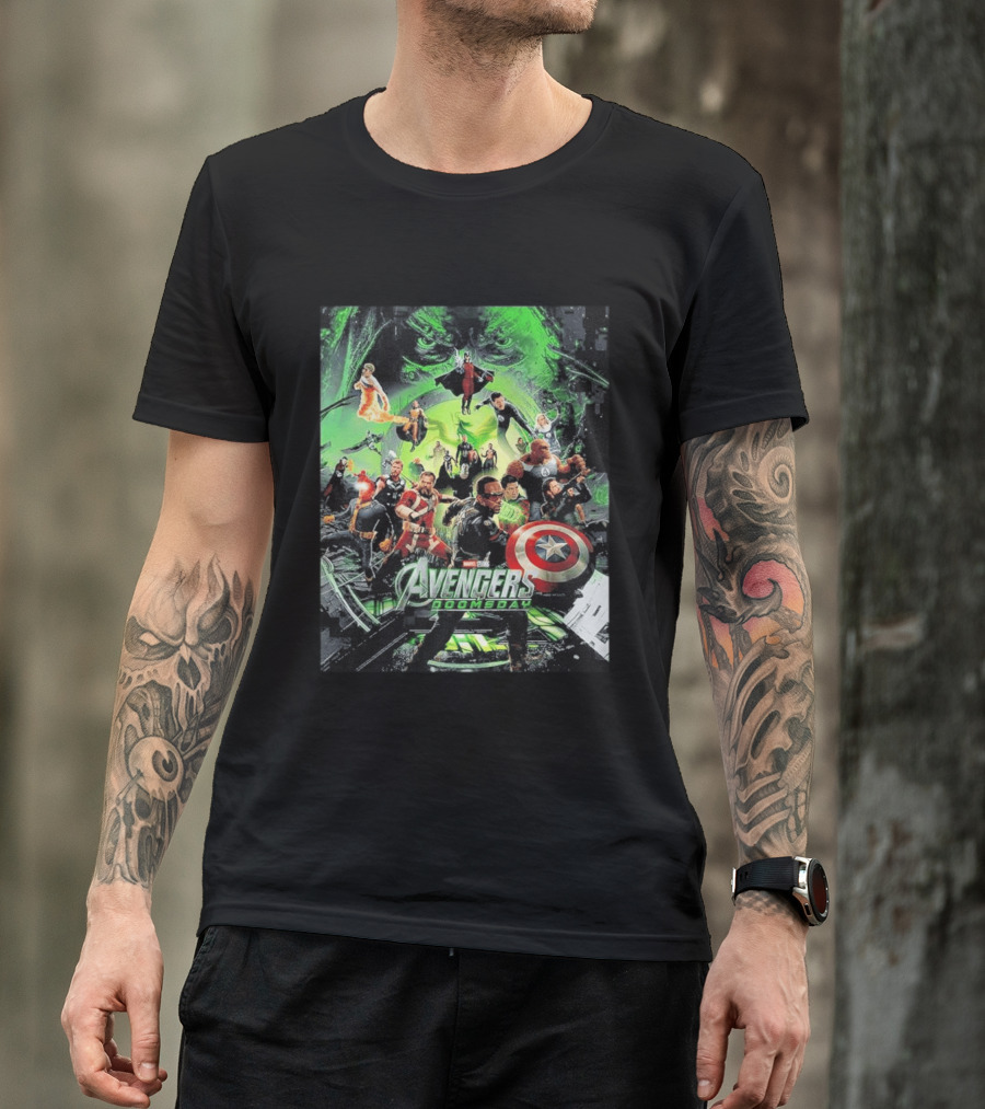 Marvel Avengers Doomsday Teaser Captain America Iron Man Hulk Thor Black Widow Guardians Of The Galaxy T-Shirt