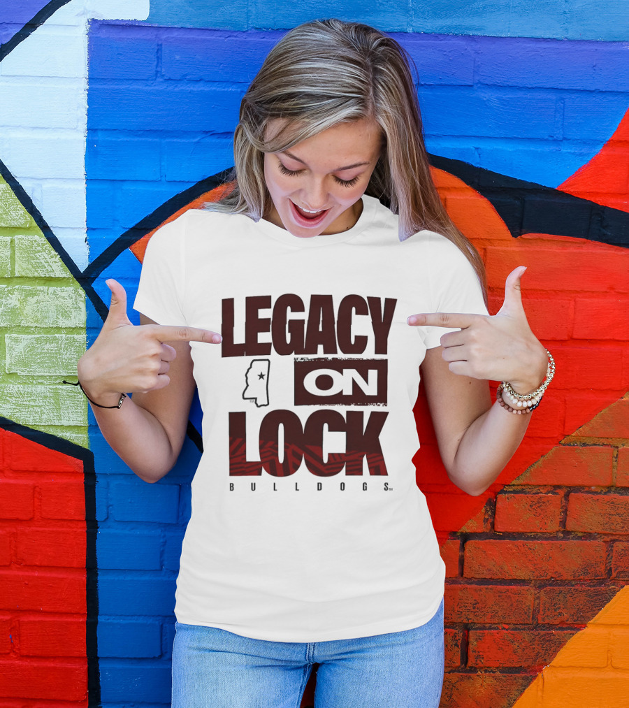 Mississippi State Bulldogs Legacy On Lock March Madness 2026 T-Shirt