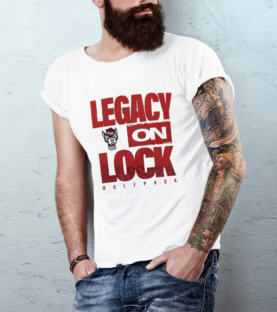 NC State Wolfpack Legacy On Lock 2026 March Madness T-Shirt