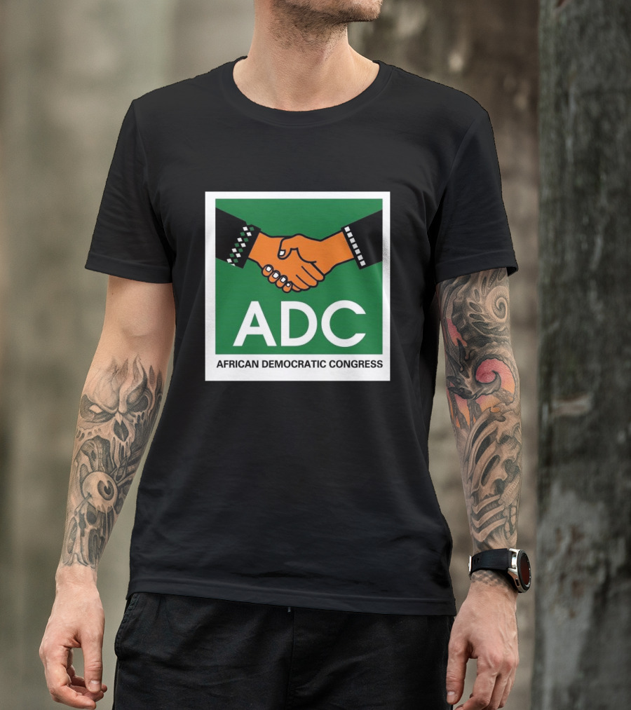 ADC African Democratic Congress Handshake Icon Green T-Shirt