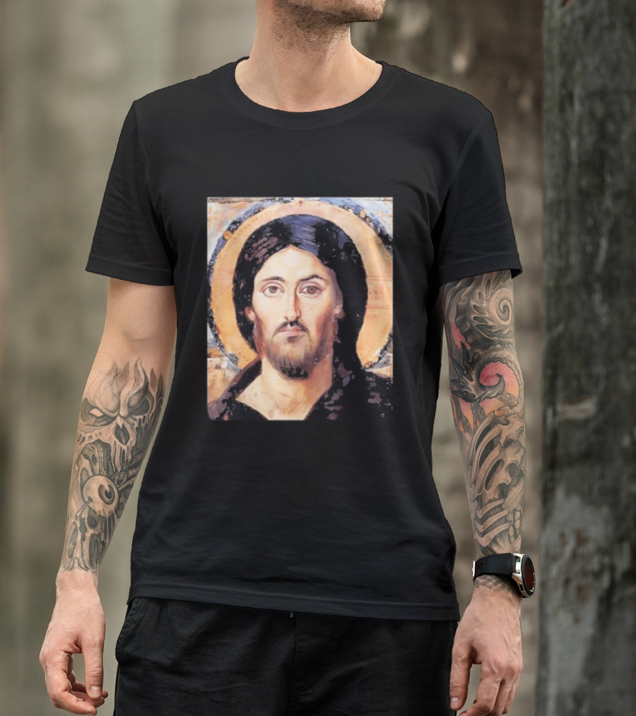Jesus Christ Pantocrator Icon St. Catherine's Monastery Sinai T-Shirt