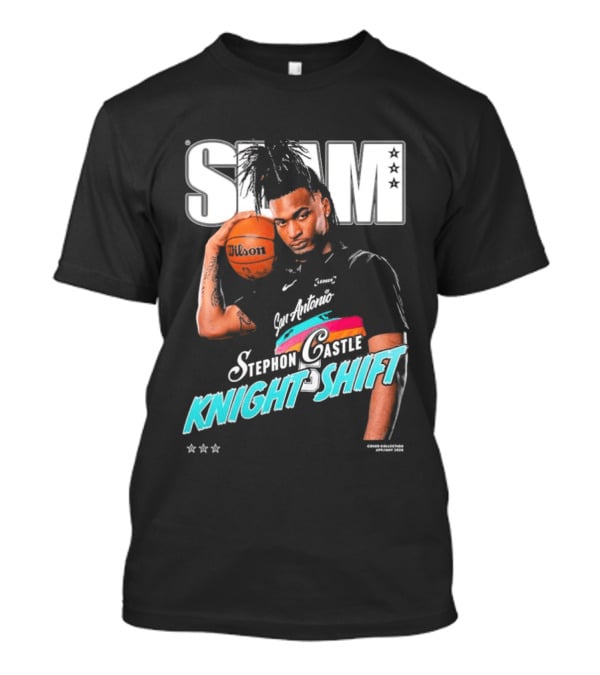 SLAM Stephon Castle San Antonio Spurs Knight Shift Basketball T-Shirt