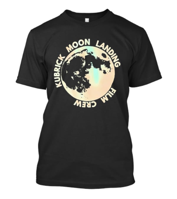 Kubrick Moon Landing Film Crew Circle Lunar T-Shirt