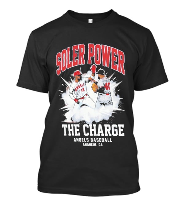 Soler Power The Charge Angels Baseball Anaheim CA T-Shirt