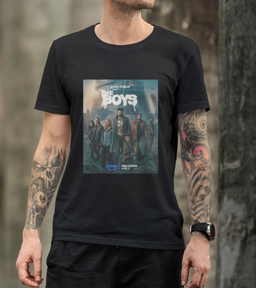Prime Original The Boys Final Season April 8 Billy Butcher Team T-Shirt