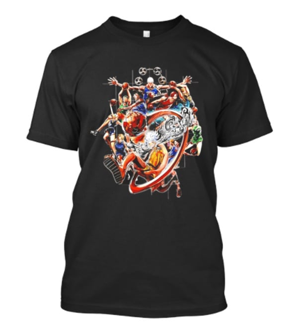 One Piece NBA Collaboration Luffy Zoro Slam Dunk Jump Festa Event T-Shirt