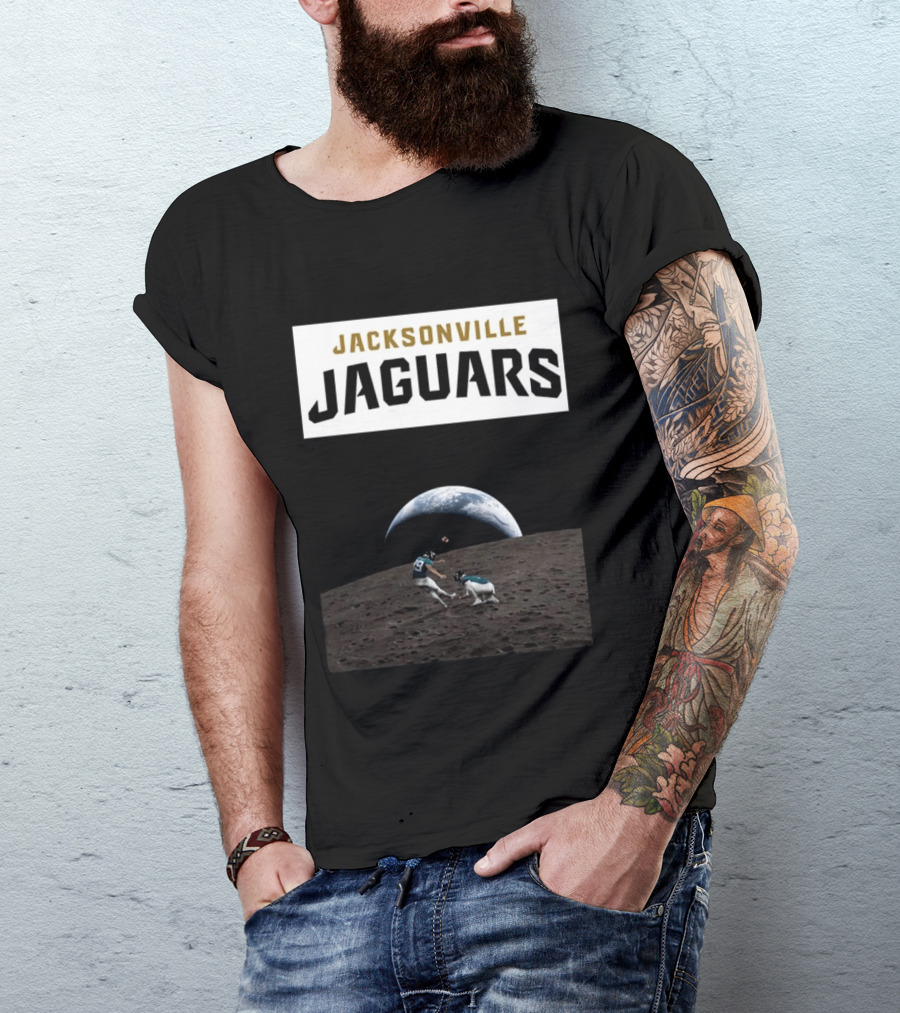 Jacksonville Jaguars Artemis II Moon Football T-Shirt