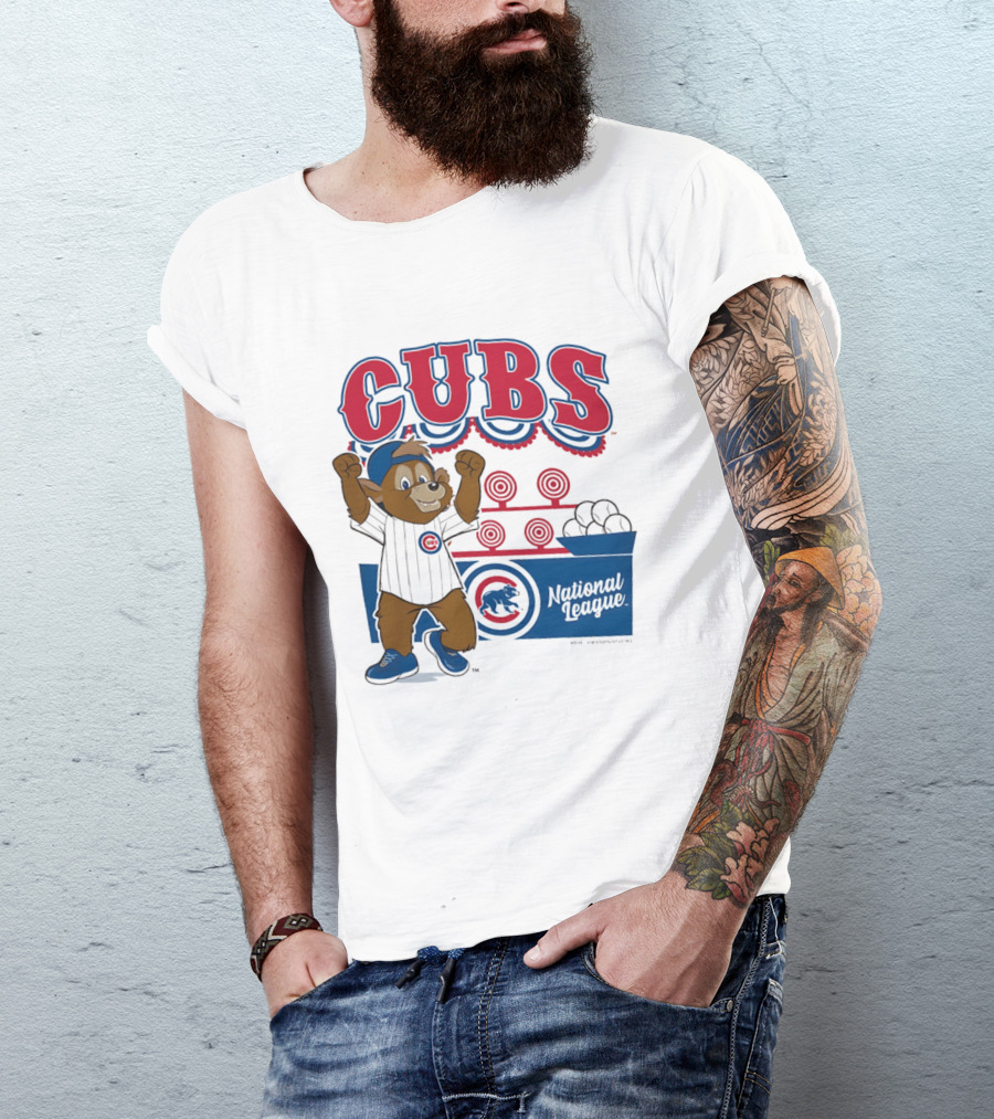 Chicago Cubs 2026 National League Mascot Step Back Up T-Shirt