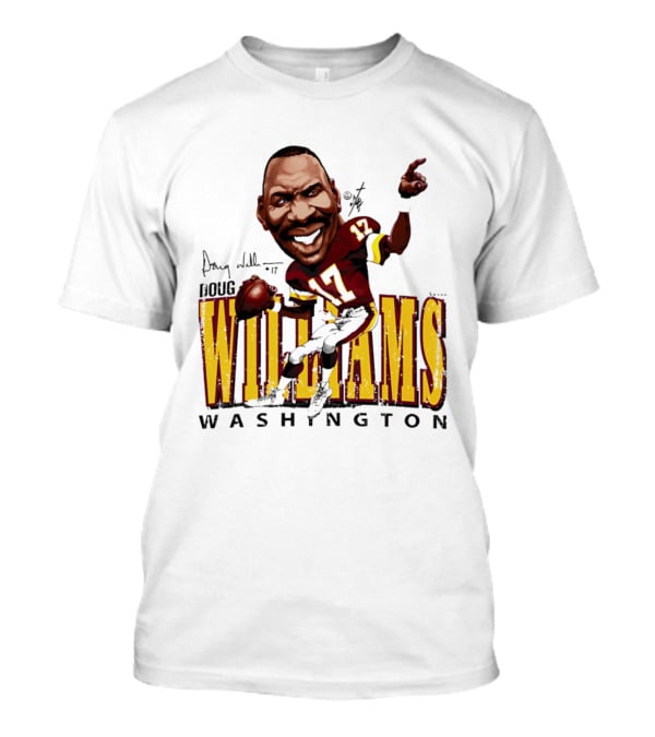 Doug Williams Washington Redskins Bruce Stark Collection Caricature Series 17 Football T-Shirt