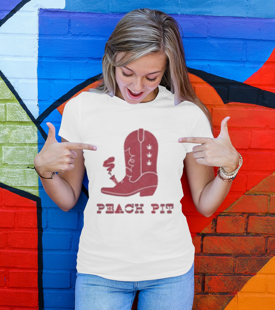 Peach Pit Boot Bong Iconic Music T-Shirt