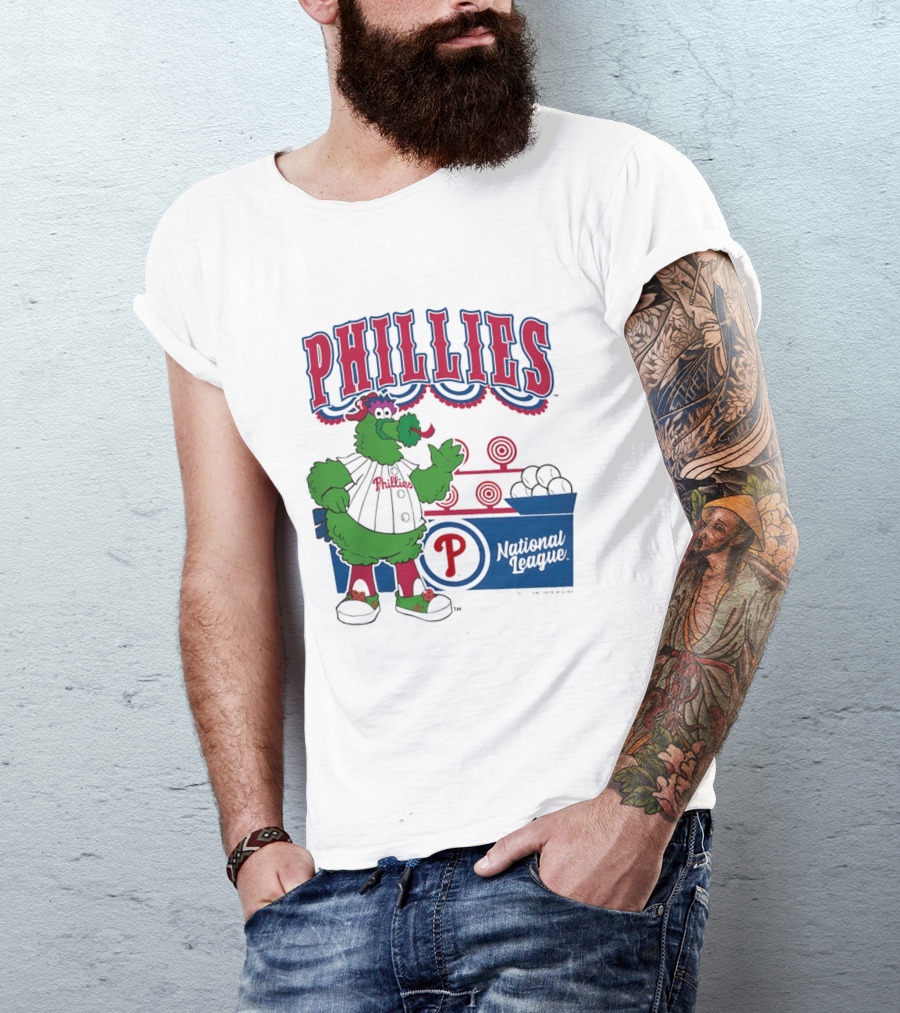 Philadelphia Phillies 2026 Step Back Up Phillies Phanatic National League T-Shirt