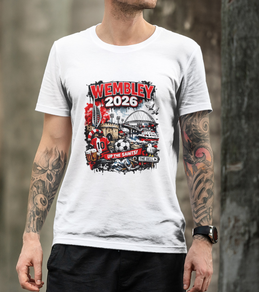 Southampton Football Wembley 2026 Up The Saints Fan Celebration T-Shirt