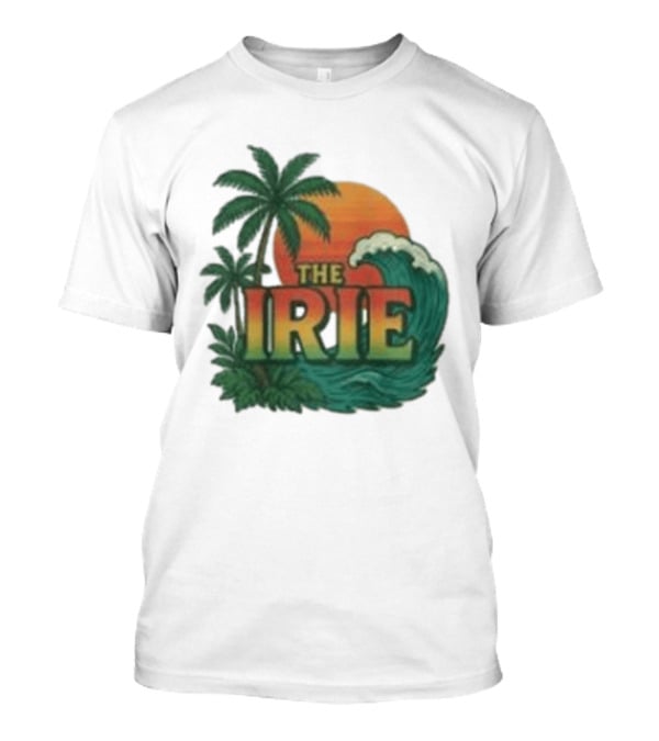 Tropical Palm Trees Sunset Wave Irie T-Shirt