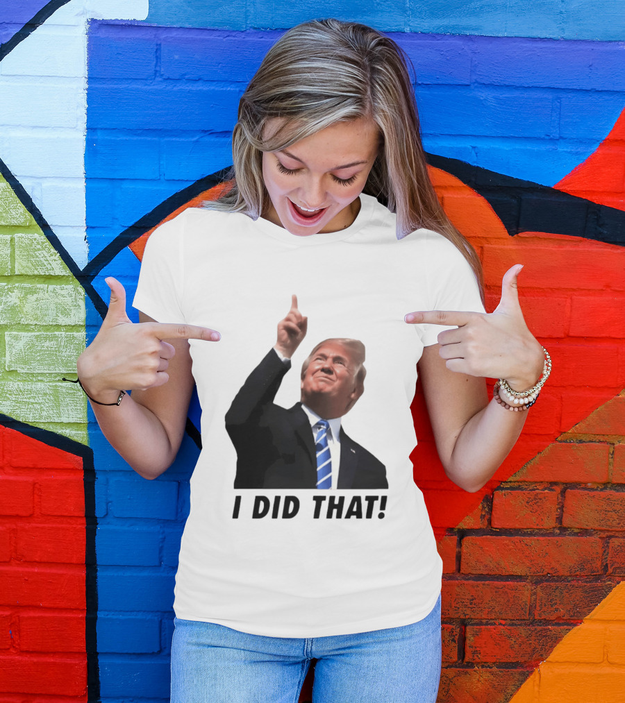 Trump I Did That Pointing Gesture Price Commentary T-Shirt