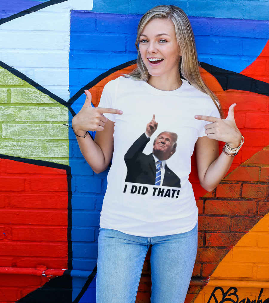 Trump I Did That Pointing Gesture Price Commentary T-Shirt