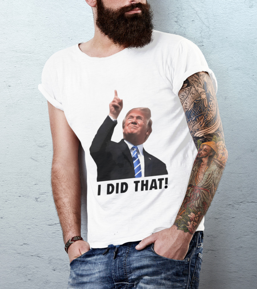 Trump I Did That Pointing Gesture Price Commentary T-Shirt
