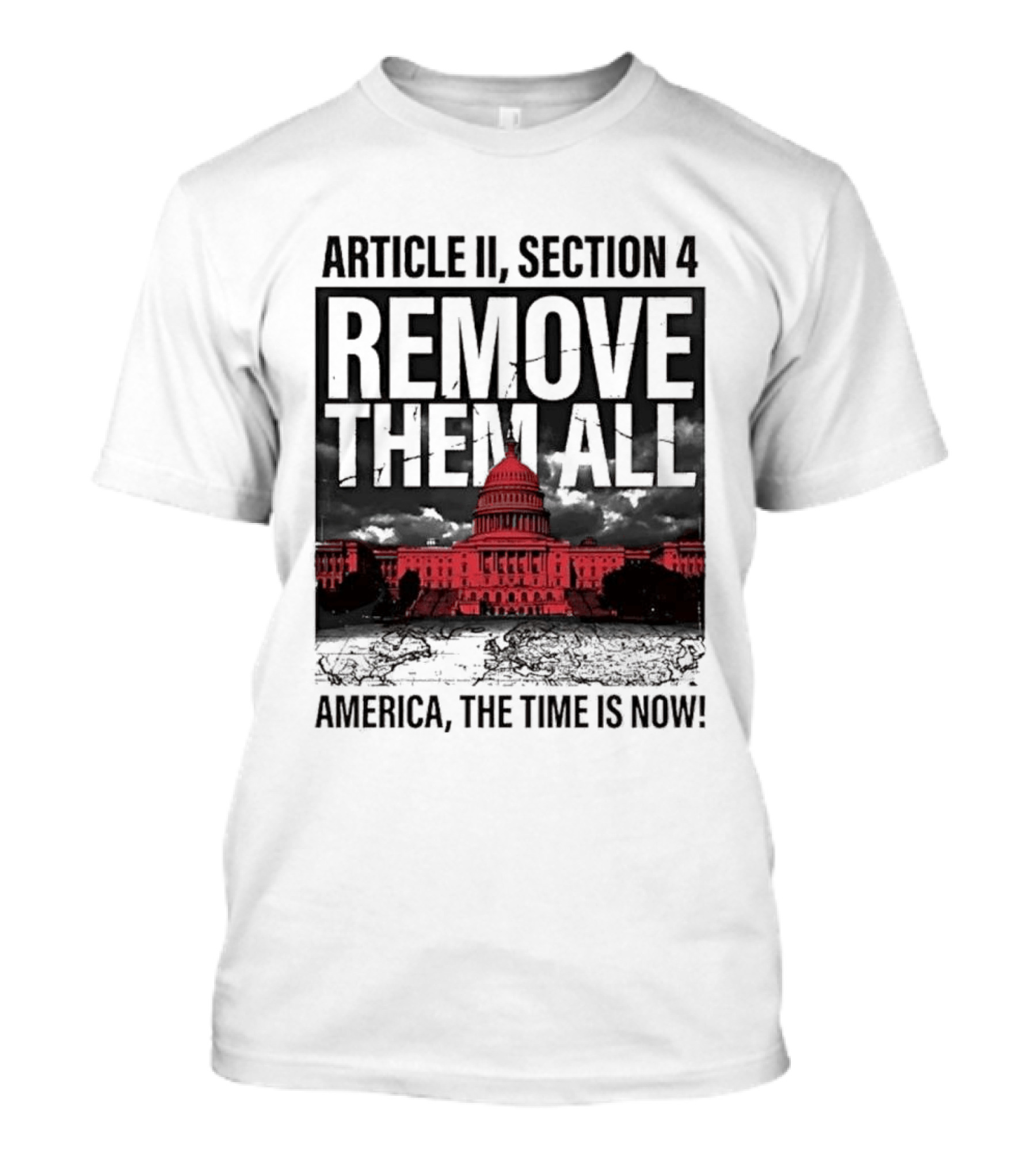 Article II Section 4 Remove Them All Capitol America The Time Is Now T-Shirt