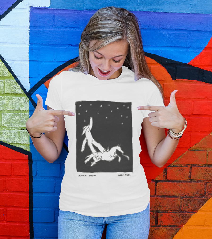 Anna Tivel Cowboy Under Starry Night T-Shirt