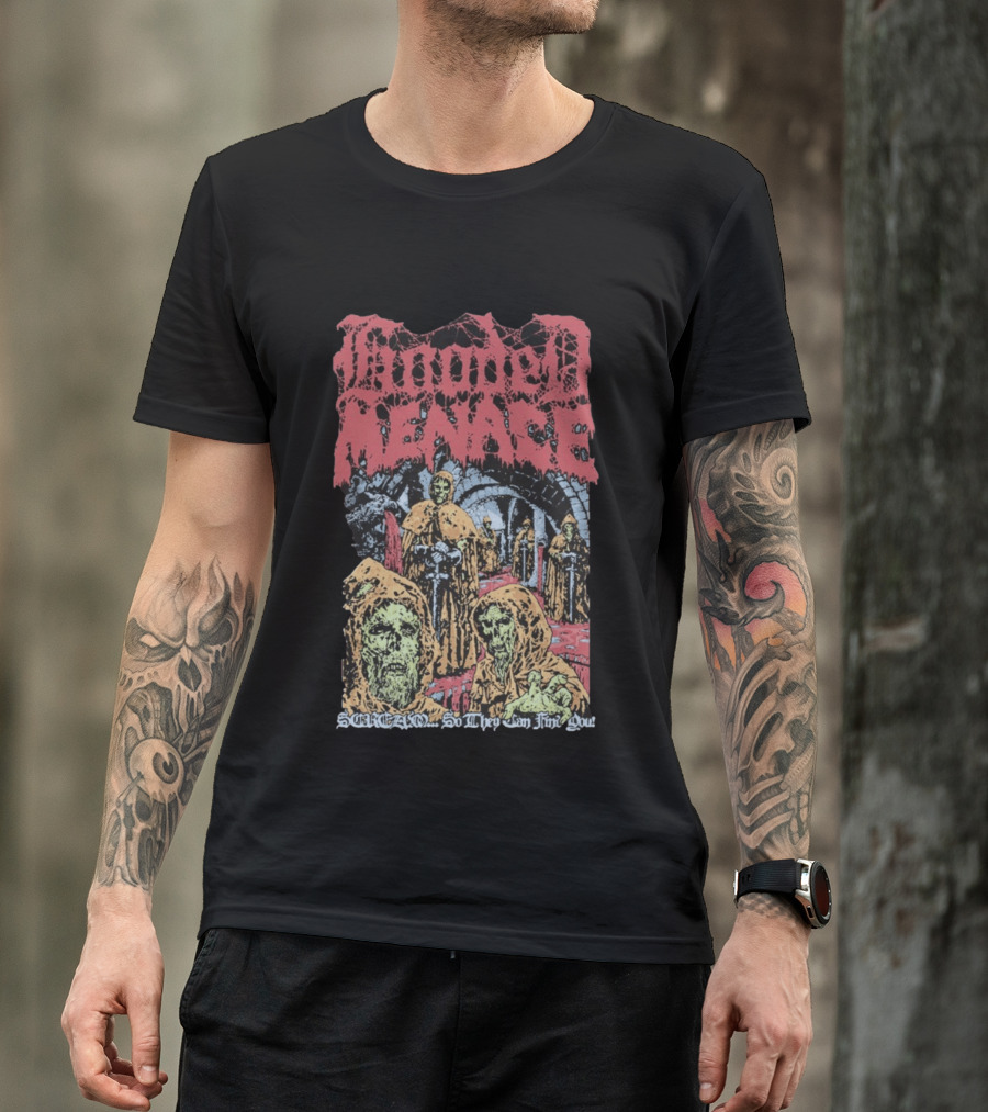 Hooded Menace Scream So They Can Find You T-Shirt