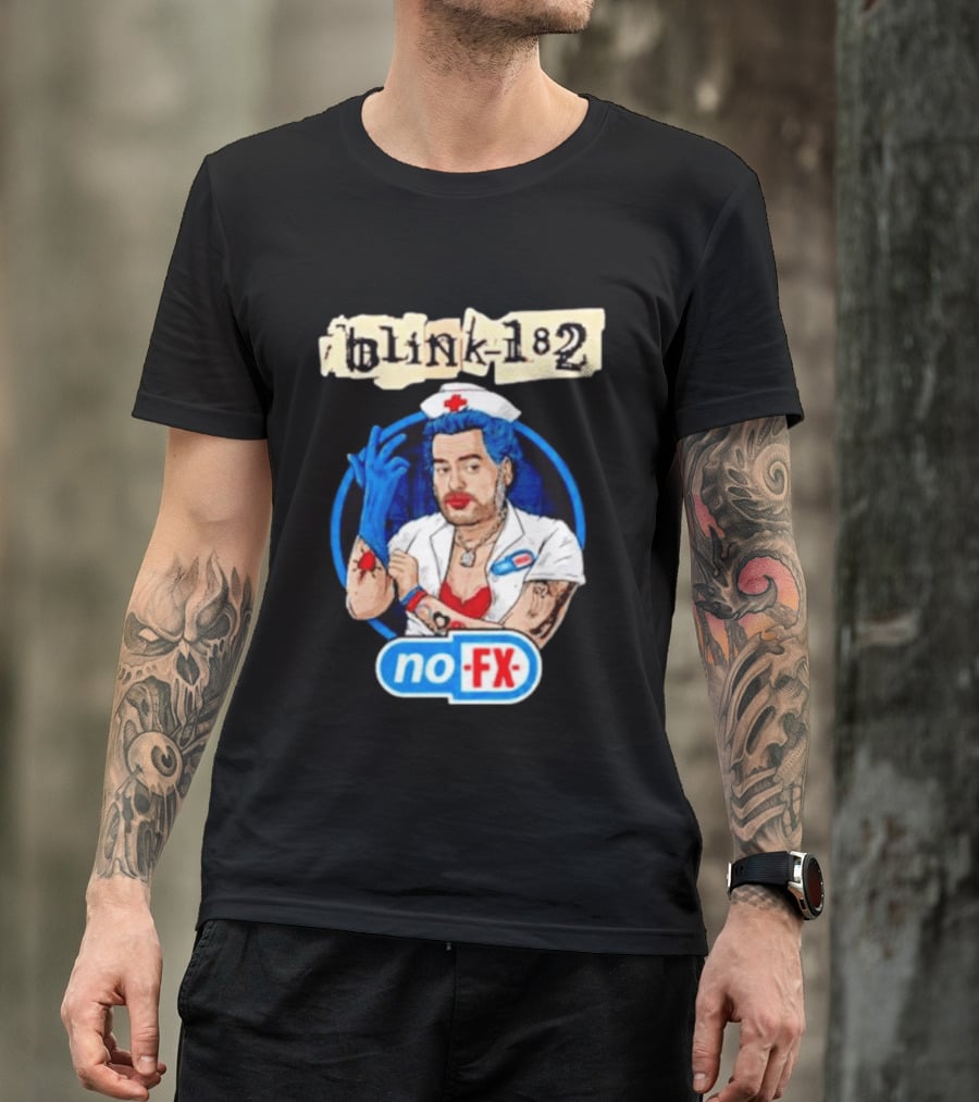 Blink 182 NoFX Collaboration San Diego Nurse T-Shirt