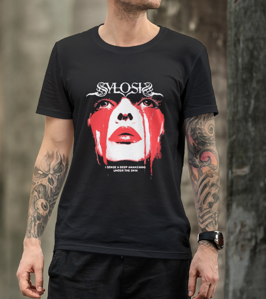 Sylosis I Sense A Deep Awakening Under The Skin Blood Tears Face T-Shirt