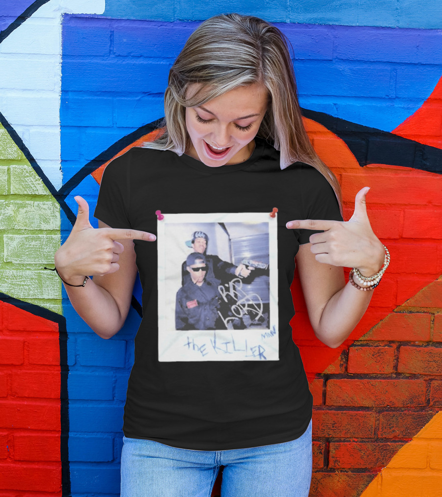 Three 6 Mafia RIP Lord The Killer MIN With Graffiti Style Polaroid T-Shirt