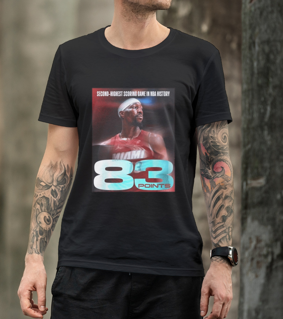 Miami 83 Points Bam Adebayo Second Highest Scoring Game In NBA History T-Shirt