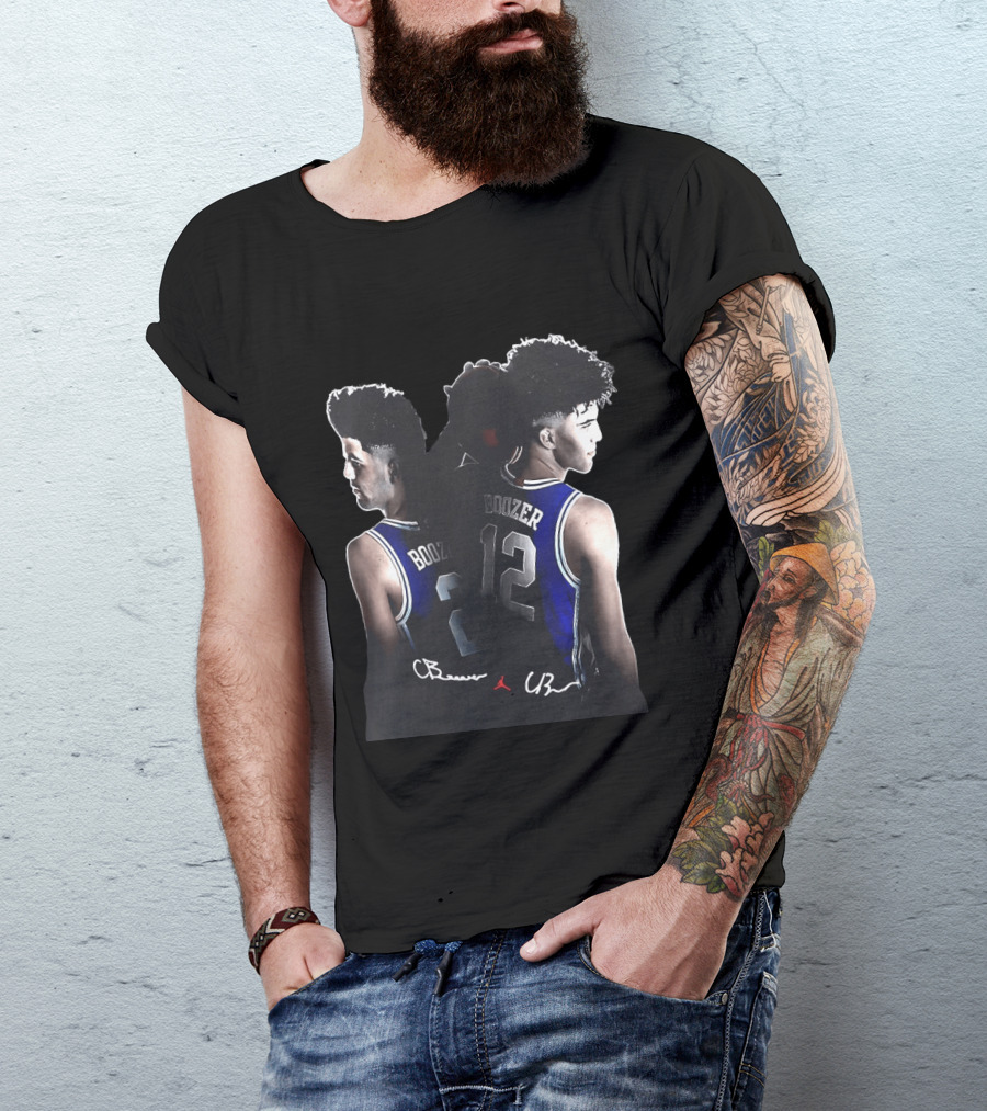 Cayden Boozer Cameron Boozer Duke Blue Devils Basketball Numbers 2 12 T-Shirt