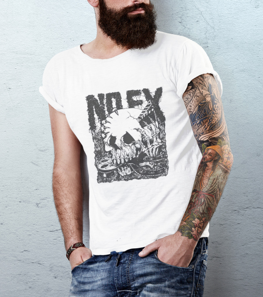 40 Years NoFX Film Skull Anniversary T-Shirt