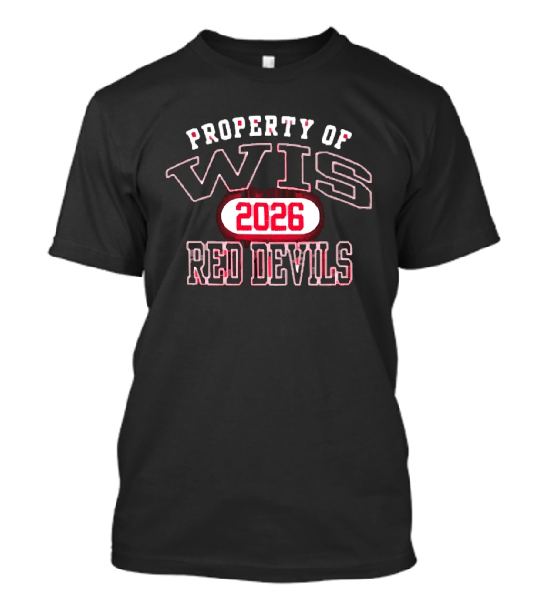 Property Of Wis Washington Red Devils Class Of 2026 T-Shirt