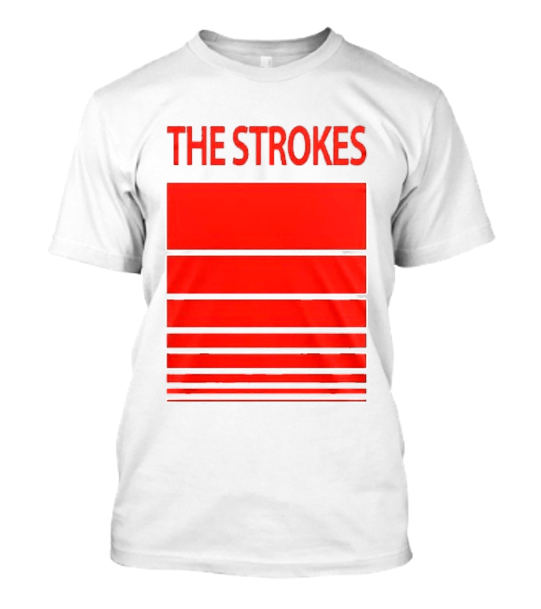 The Strokes 2026 Tour San Francisco Bold Red Stripes T-Shirt