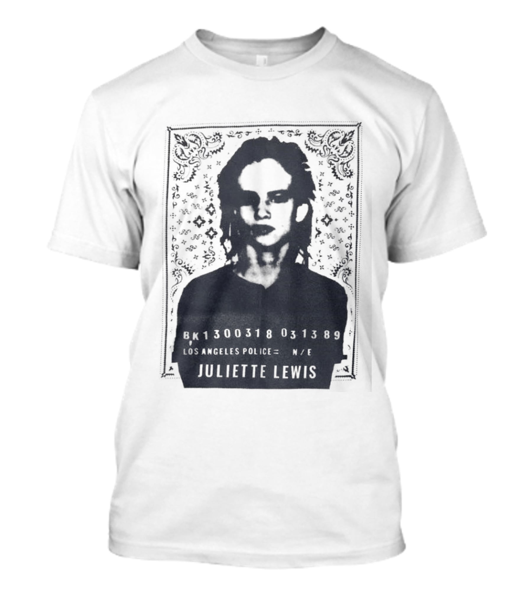 Juliette Lewis Los Angeles Police Shot 300318 USA 1989 T-Shirt