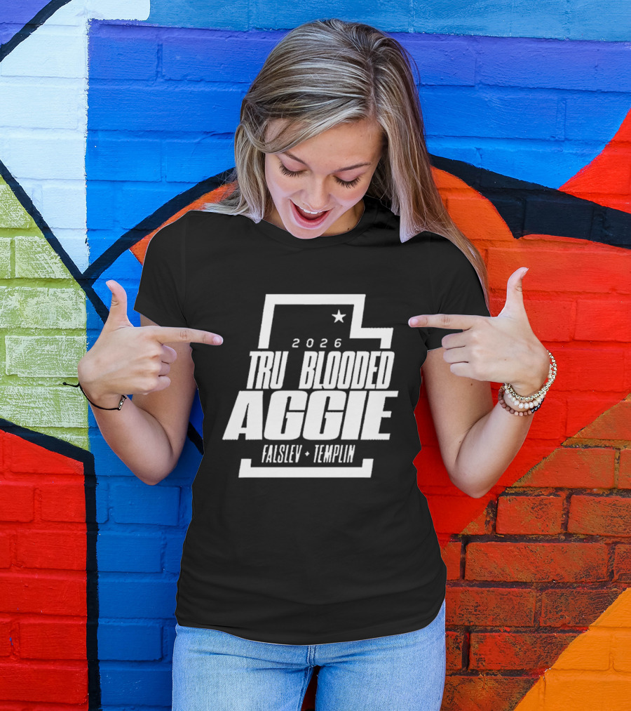 True Blooded Aggie Falslev Templin 2026 Utah Star T-Shirt