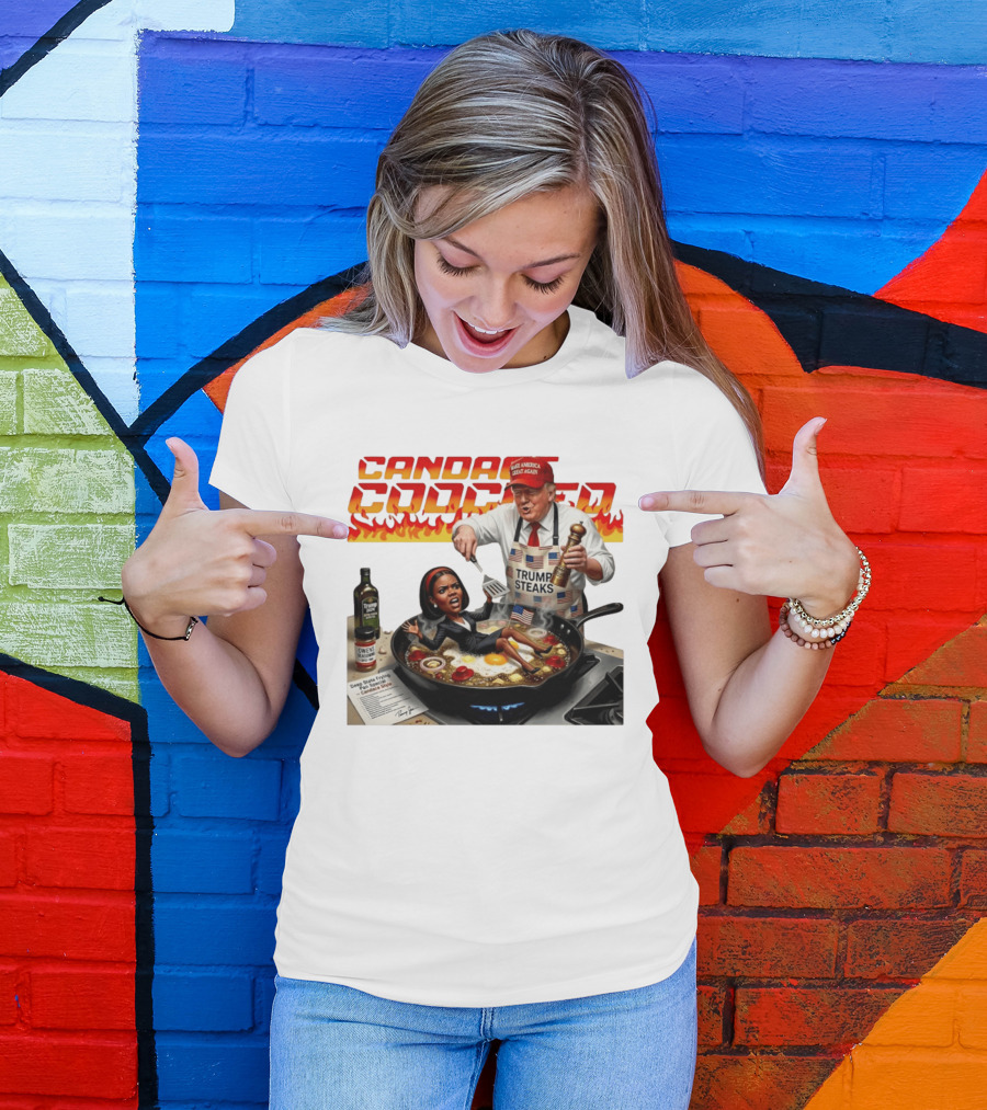 Candace Cooked Meme Trump Steaks Frying Pan Comedy T-Shirt