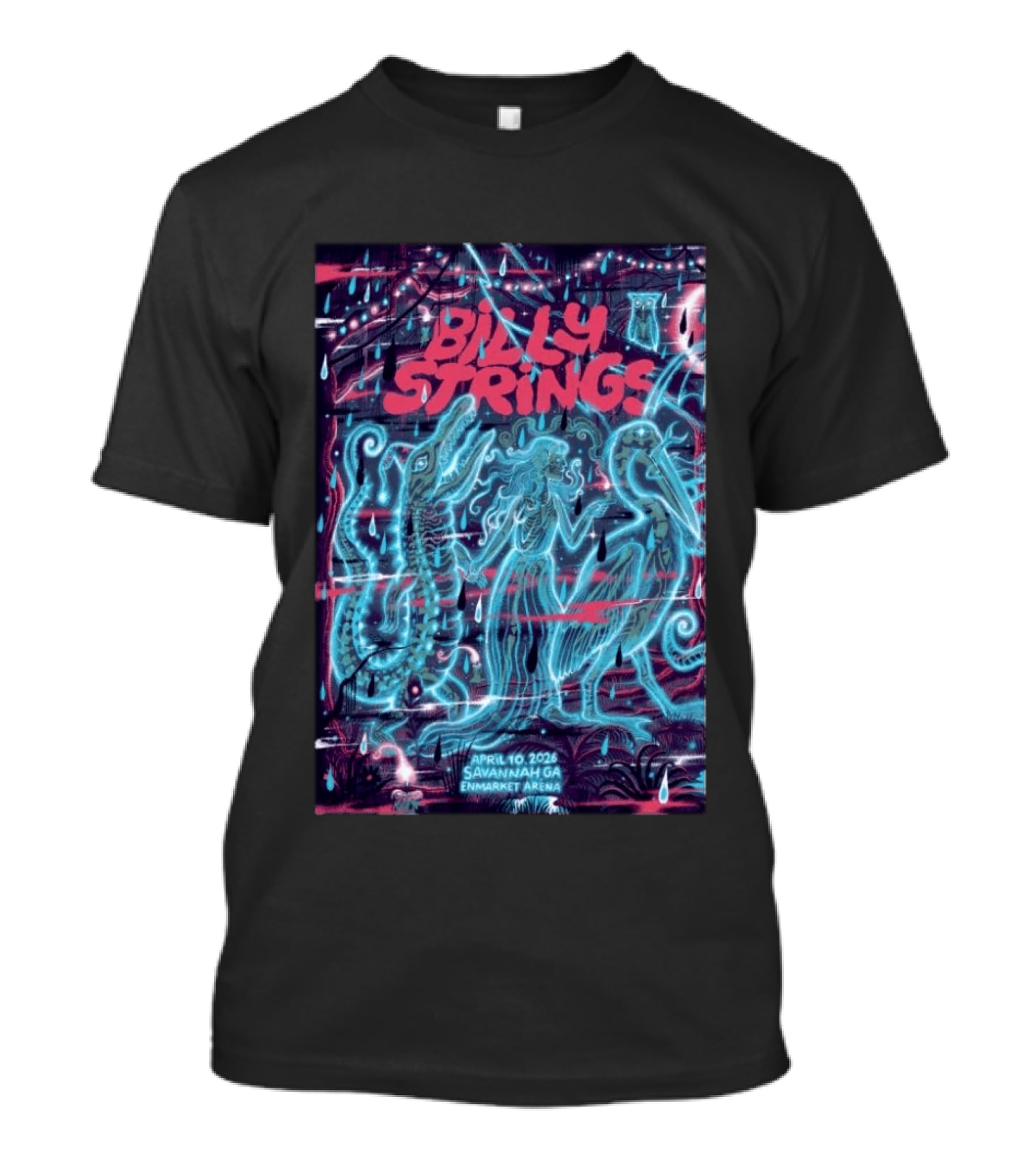 Billy Strings April 10 2026 Savannah GA Enmarket Arena T-Shirt