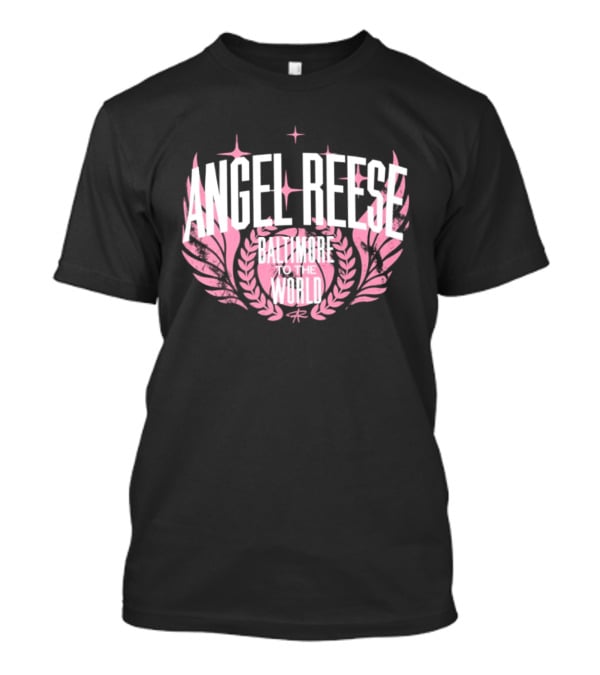 Angel Reese Baltimore To The World Laurel Wings Star Motif T-Shirt