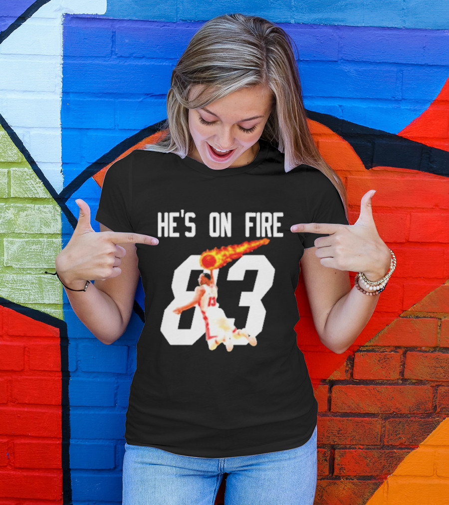 Bam Adebayo 83 Points He's On Fire Dunk Basketball T-Shirt