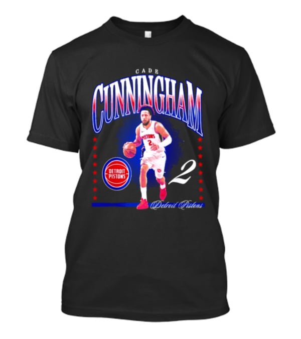Cade Cunningham Detroit Pistons Star 2 Basketball T-Shirt