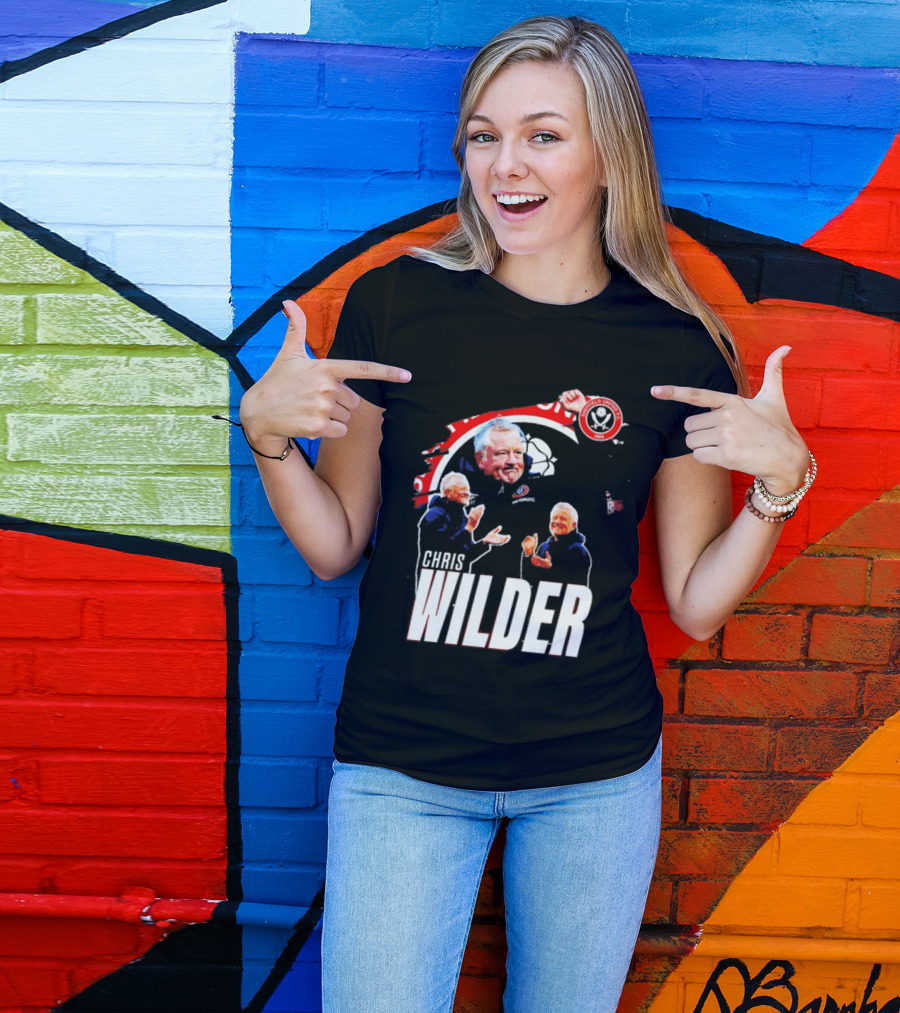 Sheffield United FC Chris Wilder Coach Fan Celebration T-Shirt