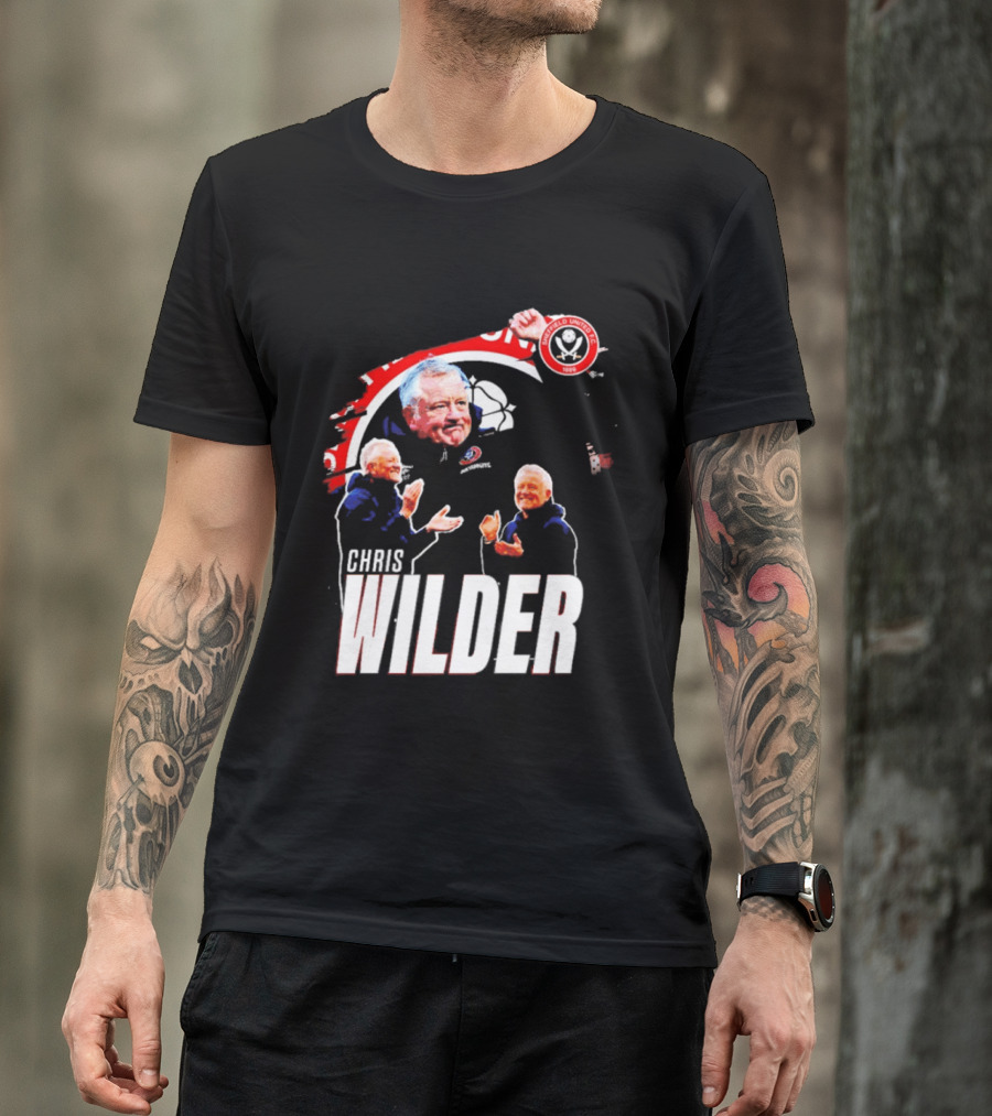Sheffield United FC Chris Wilder Coach Fan Celebration T-Shirt