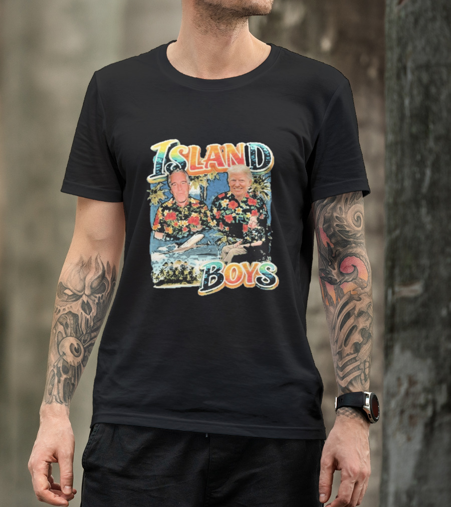 Island Boys Trump Epstein Hawking Hawaiian T-Shirt