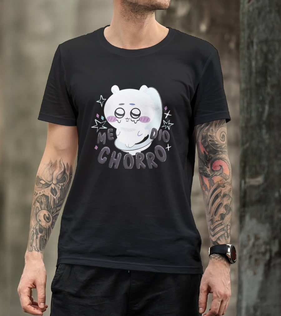 Hachiware Me Dio Chorro Chiikawa Cute Character Expression T-Shirt