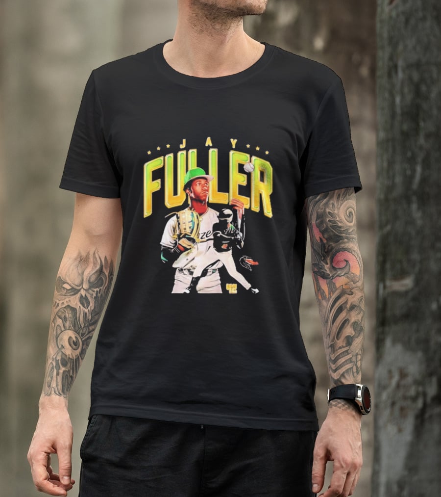 Jay Fuller UAB Baseball Player NCAA Collage With Catcher And Batter T-Shirt