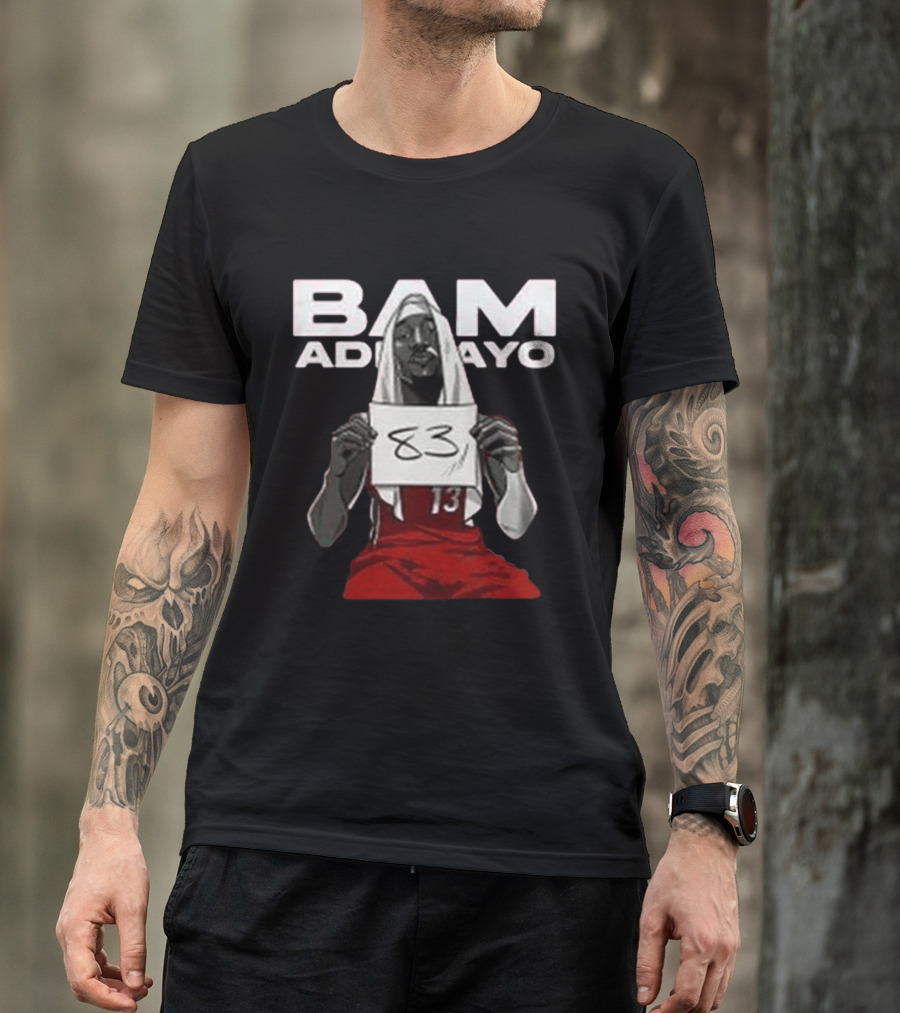 Bam Adebayo Historic 83 Points Miami Performance T-Shirt