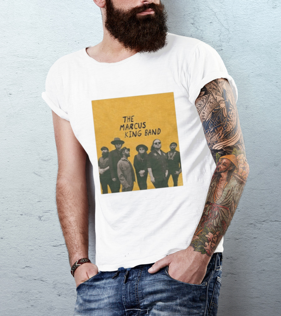 The Marcus King Band Vintage American Tour Group Photo T-Shirt